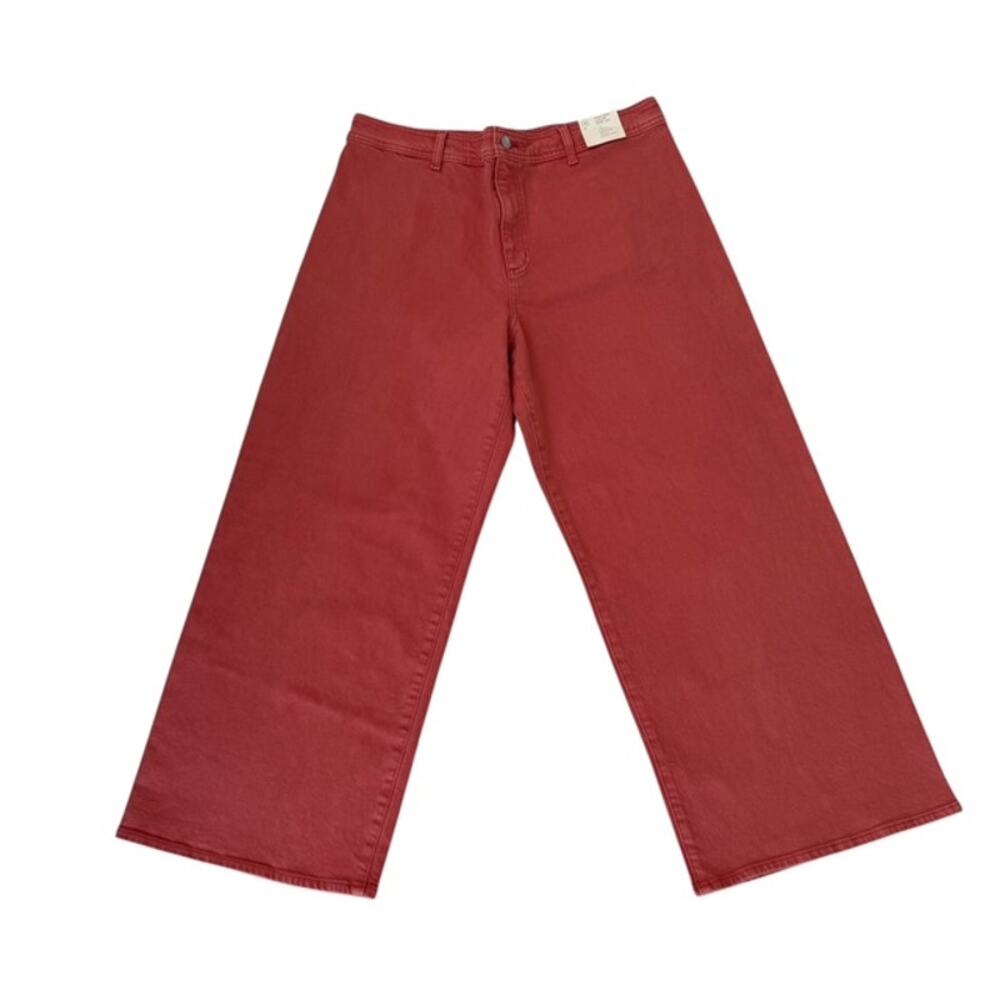 Universal Thread Dark Coral High Rise Sailor Wide Leg Jeans - Size 16 NWT